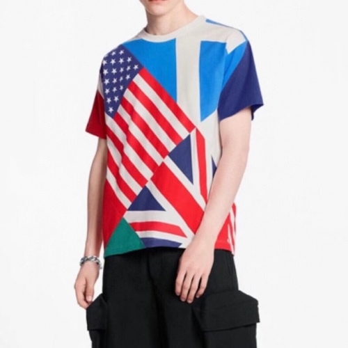 ルイヴィトンユニセックス半袖Tシャツu03332ホワイト