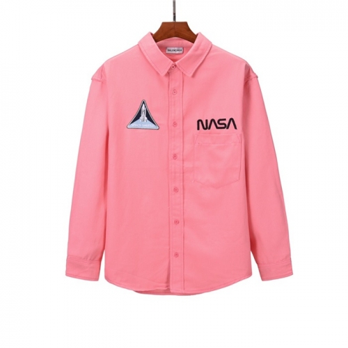 バレンシアガメンズコットンシャツl01098ピンク