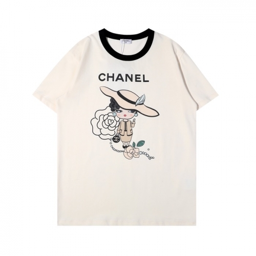 'シャネルレディース''コットン半袖Tシャツl0722アイボリー
