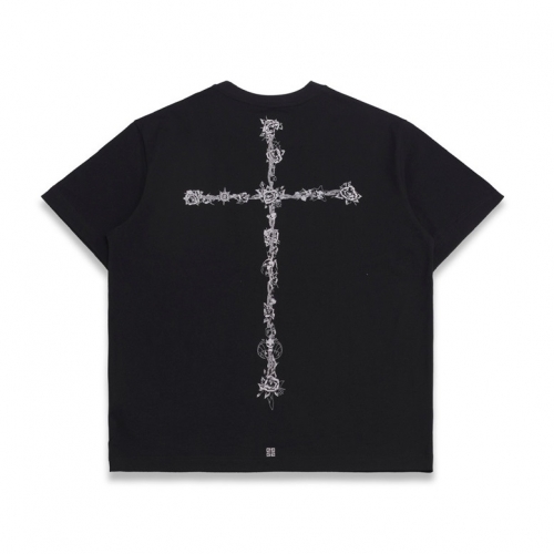 ジバンシィメンズコットン半袖Tシャツv0540ブラック