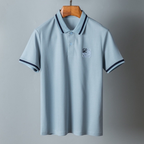 ロエベメンズポロ半袖Tシャツe0457ブルー