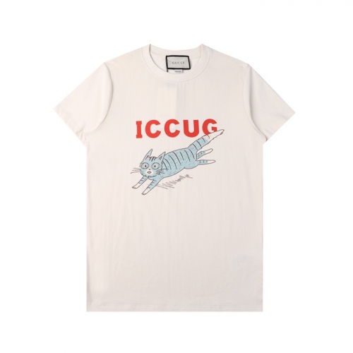 グッチユニセックス半袖Tシャツc03842ホワイト