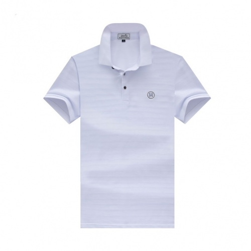 -エルメスメンズクルーネック半袖Tシャツr0672ホワイト