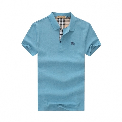 バーバリーメンズコットン半袖Tシャツr04013ブルー