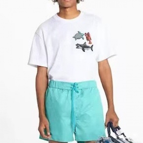 ルイヴィトンメンズカジュアルショートパンツu03366ブルー