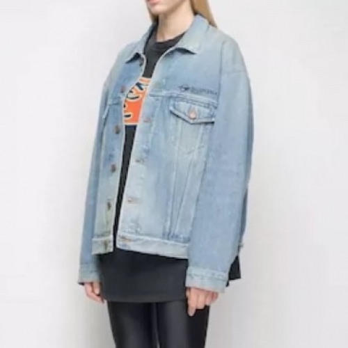 バレンシアガメンズカジュアルデニムジャケットl01119ブルー