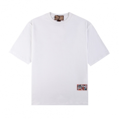 バレンシアガユニセックスコットン半袖Tシャツl01123ホワイト