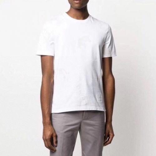 トムブラウンメンズカジュアル半袖Tシャツm01298ホワイト