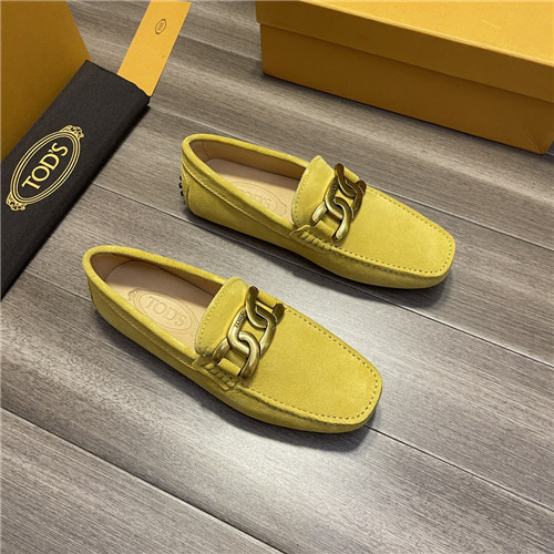 ,S0252トッズメンズレザーローファー,イエロー