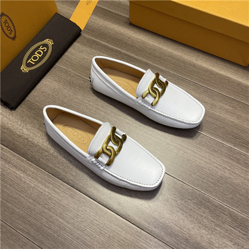 ,S0256トッズメンズレザーローファー,ホワイト