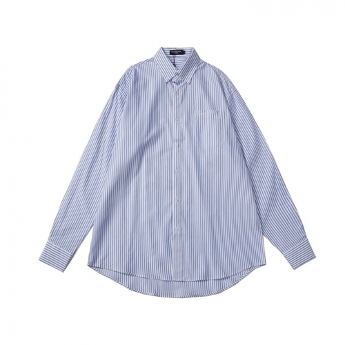 バレンシアガメンズコットンシャツl01128ブルー