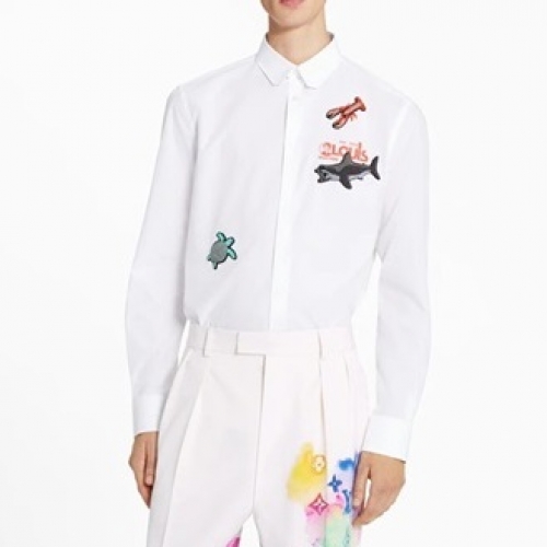 ルイヴィトンメンズトレンディシャツu03396ホワイト