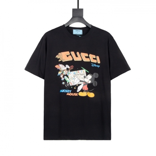 グッチユニセックス半袖Tシャツc03879ブラック