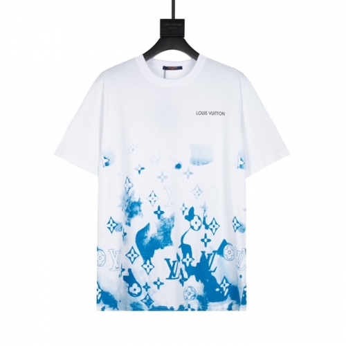 ルイヴィトンユニセックス半袖Tシャツu03397ホワイト