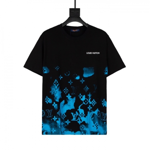 ルイヴィトンユニセックス半袖Tシャツu03398ブラック