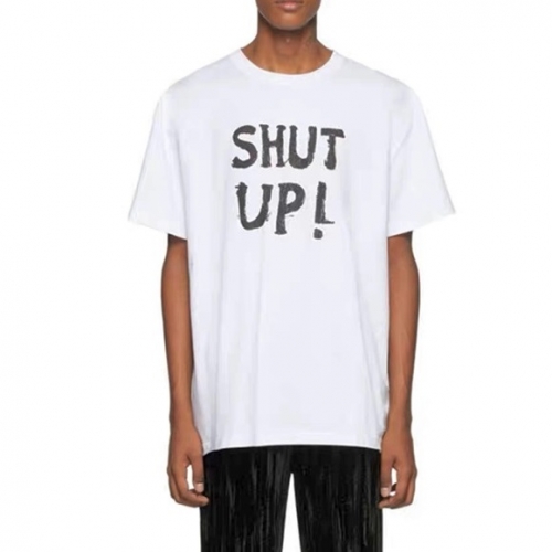 ヴェトモンユニセックスプリントオーバーサイズ半袖Tシャツt0162ホワイト