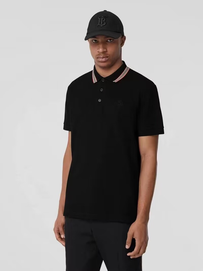 バーバリーメンズコットン半袖Tシャツr04027ネイビー