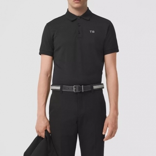 バーバリーメンズコットン半袖Tシャツr04031ブラック