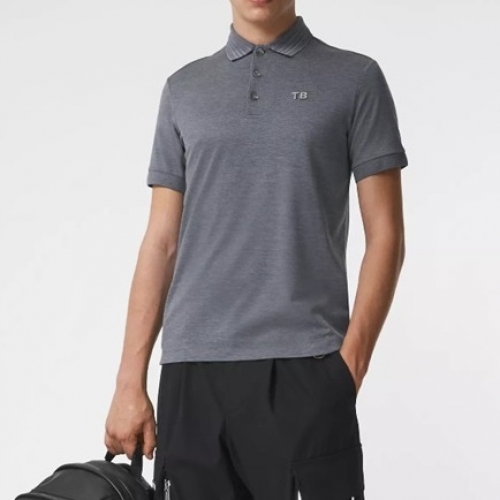 バーバリーメンズコットン半袖Tシャツr04032グレー