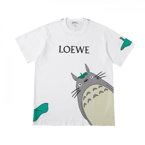 ロエベメンズポロ半袖Tシャツe0465ホワイト