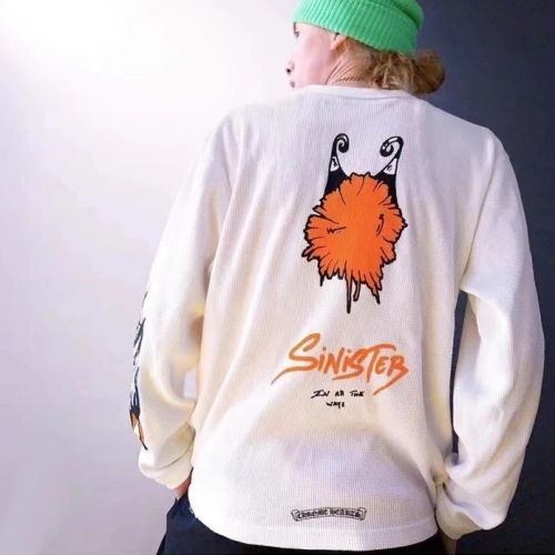 クロムハーツメンズ長袖Tシャツr0398ホワイト