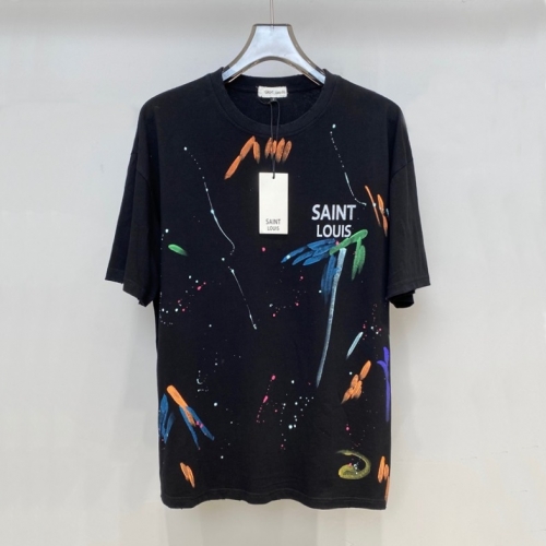 ルイヴィトンユニセックス半袖Tシャツu03405ブラック