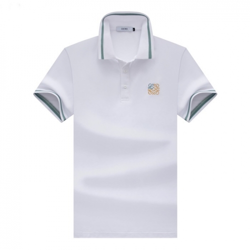 ロエベメンズポロ半袖Tシャツe0467ホワイト