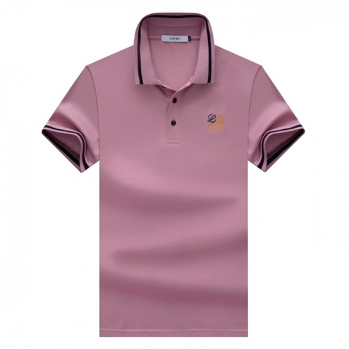 ロエベメンズポロ半袖Tシャツe0469ピンク