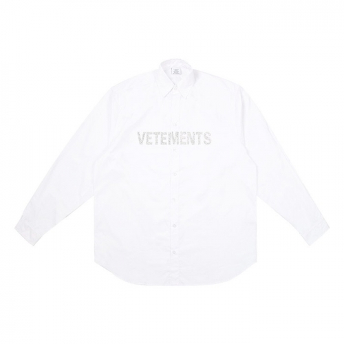 ヴェトモンユニセックスオーバーサイズシャツt0166ホワイト