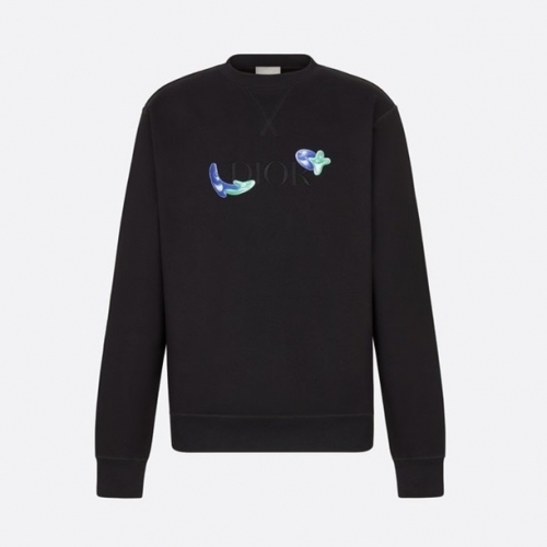 ディオールメンズカジュアルコットン長袖Tシャツo01322ブラック