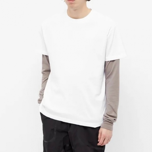 --エイコールドウォールメンズプリントコットン半袖Tシャツw0047ホワイト