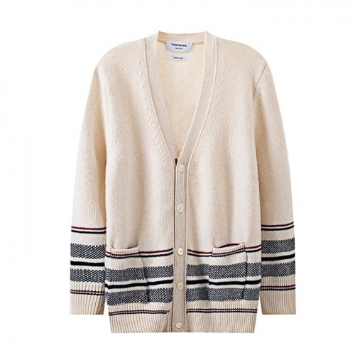 トムブラウンユニセックスストラップネックカーディガンm01356ホワイト