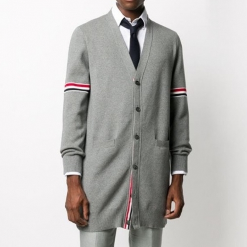 トムブラウンユニセックスストラップネックカーディガンm01363グレー