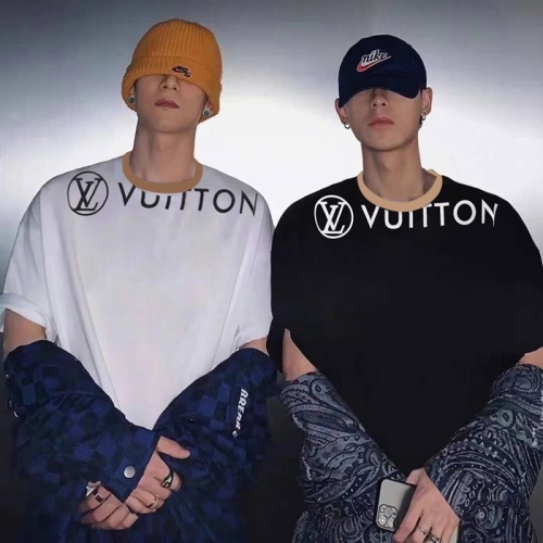 ルイヴィトンユニセックス半袖Tシャツu03445ホワイト