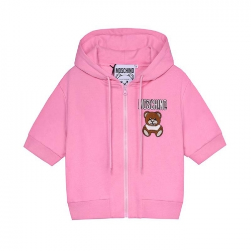 モスキーノレディースコットン半袖Tシャツs0179ピンク