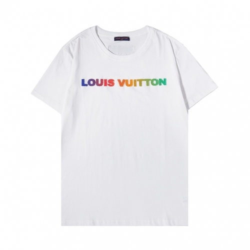 ルイヴィトンユニセックス半袖Tシャツu03448ホワイト