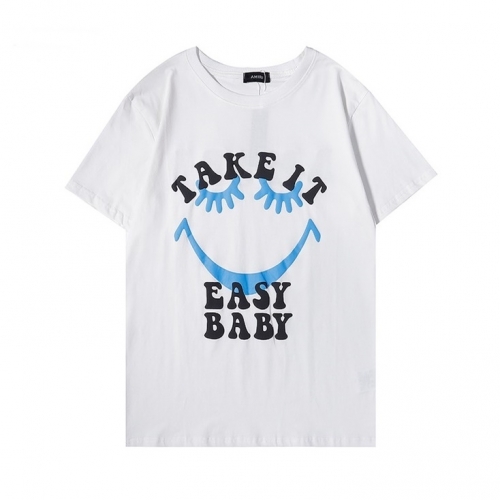 アミリユニセックスコットン半袖Tシャツ0252ホワイト