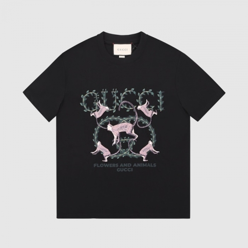 グッチユニセックス半袖Tシャツc03914ブラック