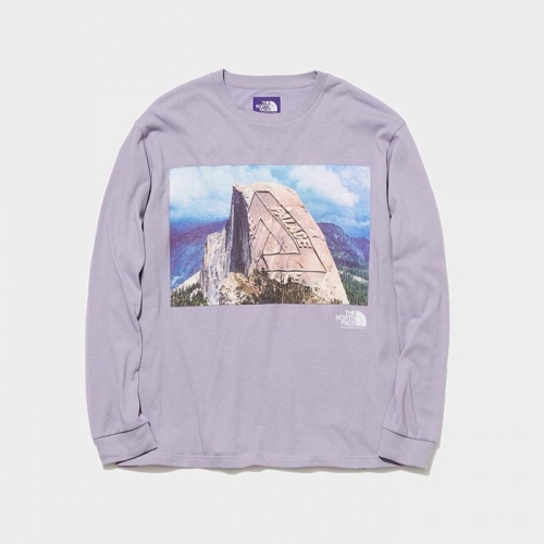 ザノースフェイスメンズコットンスウェットシャツr0210パープル