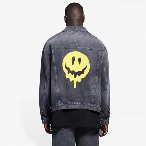 バレンシアガユニセックスカジュアルジャケットl01143ブラック