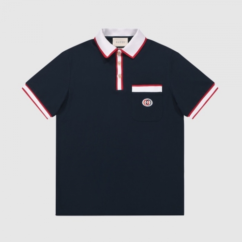 グッチユニセックス半袖Tシャツc03921ネイビー