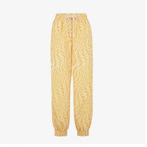 ェンディレディースカジュアルイニシャルカジュアルトレーニングパンツn01008イエロー