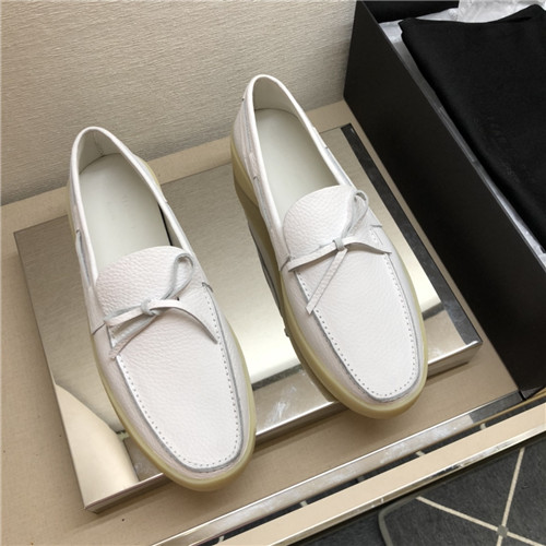 ,S0041エルメネジルドゼニアメンズレザーローファー,ホワイト