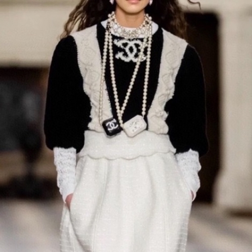 ''-シャネルレディース''クルーネックセーターl0751ブラック