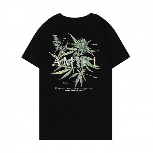 アミリユニセックスコットン半袖Tシャツ0261ブラック