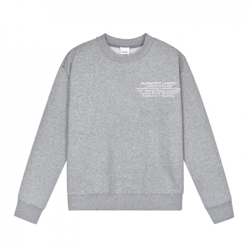 バーバリーメンズカジュアルコットンスウェットシャツr04059グレー