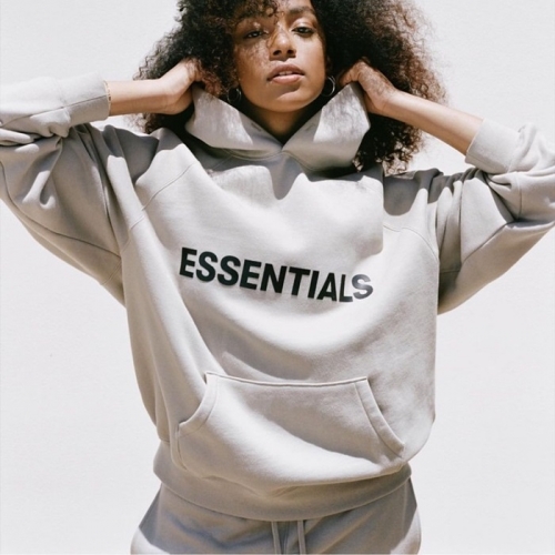 フィアオブゴッドユニセックスオーバーサイズコットンフーディa0326グレー