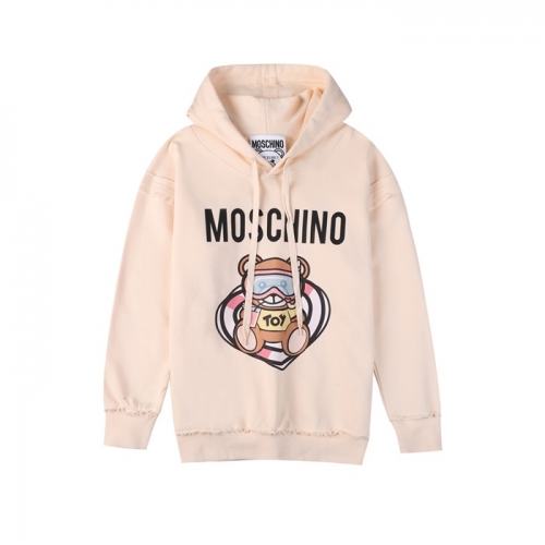 モスキーノユニセックステディベアコットンフーディs0189アイボリー