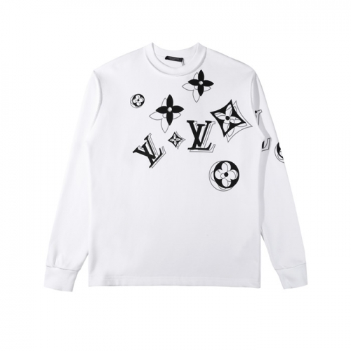 ルイヴィトンメンズカジュアルコットンスウェットシャツu03515ホワイト
