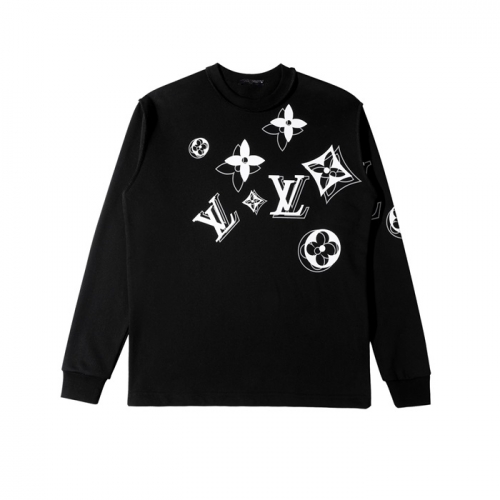 ルイヴィトンメンズカジュアルコットンスウェットシャツu03516ブラック